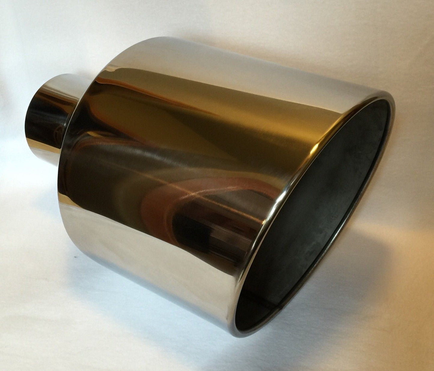CHEVY DURAMAX 6.6L 4" IN x 12" OUT x 18" LONG POLISHED STAINLESS EXHAUST TIP