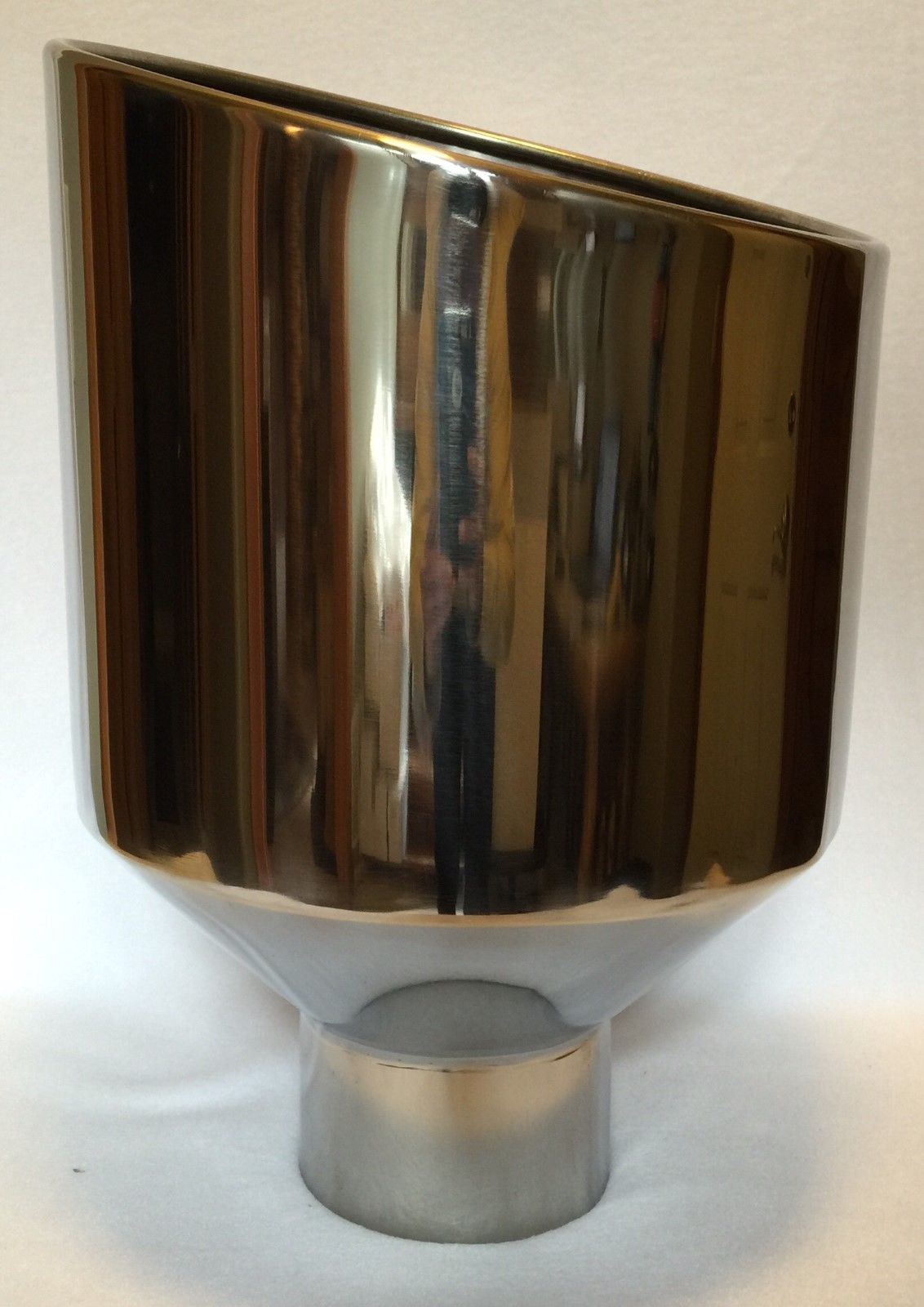 CHEVY DURAMAX 6.6L 5" IN x 12" OUT x 18" LONG POLISHED STAINLESS EXHAUST TIP