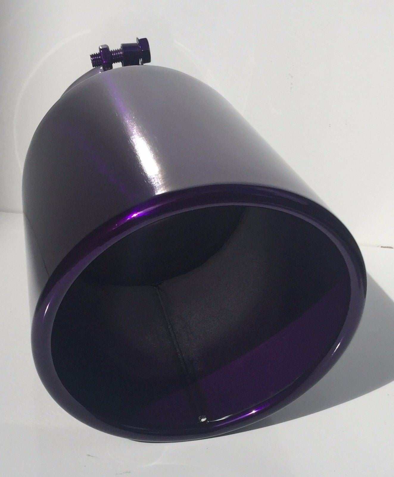 TRANSPARENT CHROME PURPLE 4" x 6" x 12" DIESEL EXHAUST TIP