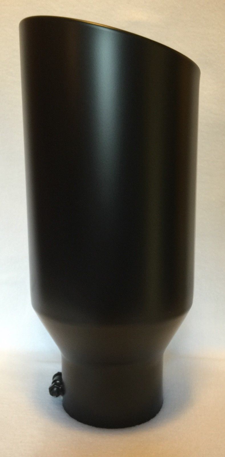 FLAT BLACK 4" INLET 8" OUTLET 18" LONG DIESEL EXHAUST TIP - CHEVY DURAMAX 6.6L