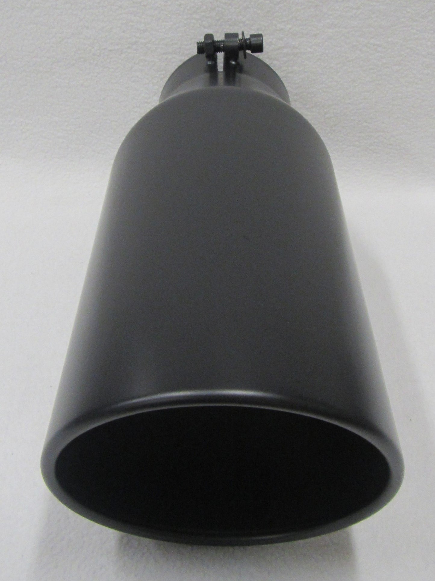 FLAT BLACK 4" INLET 6" OUTLET 15" LONG DIESEL EXHAUST TIP - CHEVY DURAMAX 6.6L