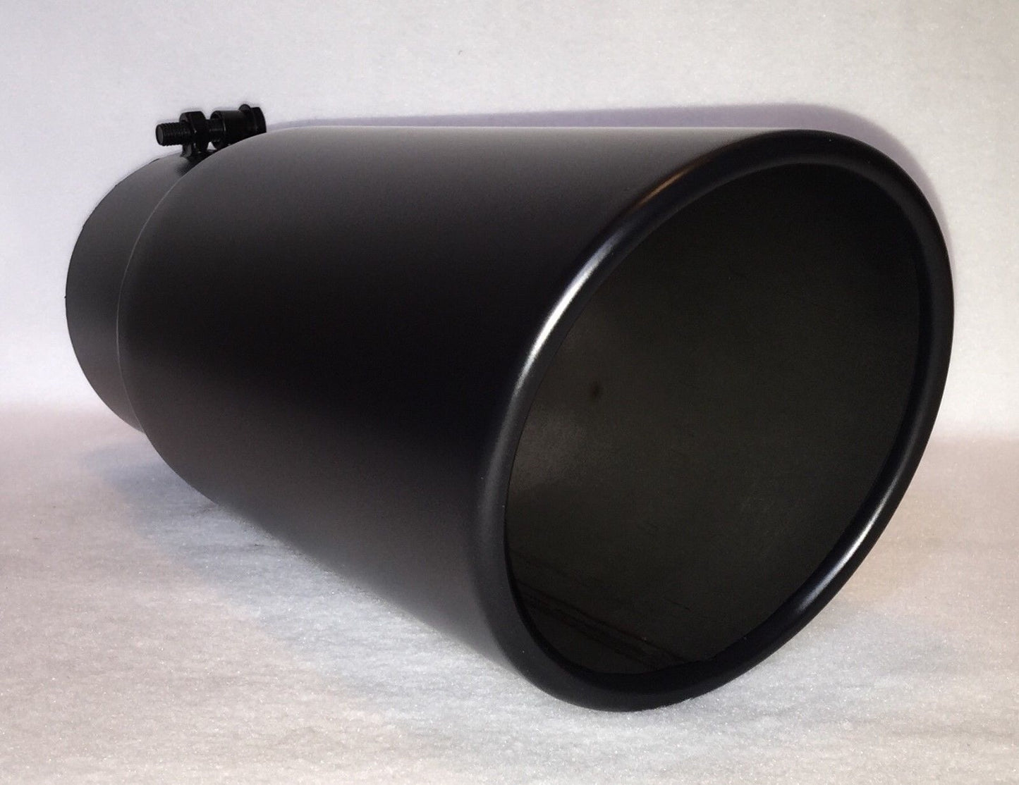 FLAT BLACK 5" INLET 6" OUTLET 15" LONG DIESEL EXHAUST TIP - DODGE CUMMINS 6.7L