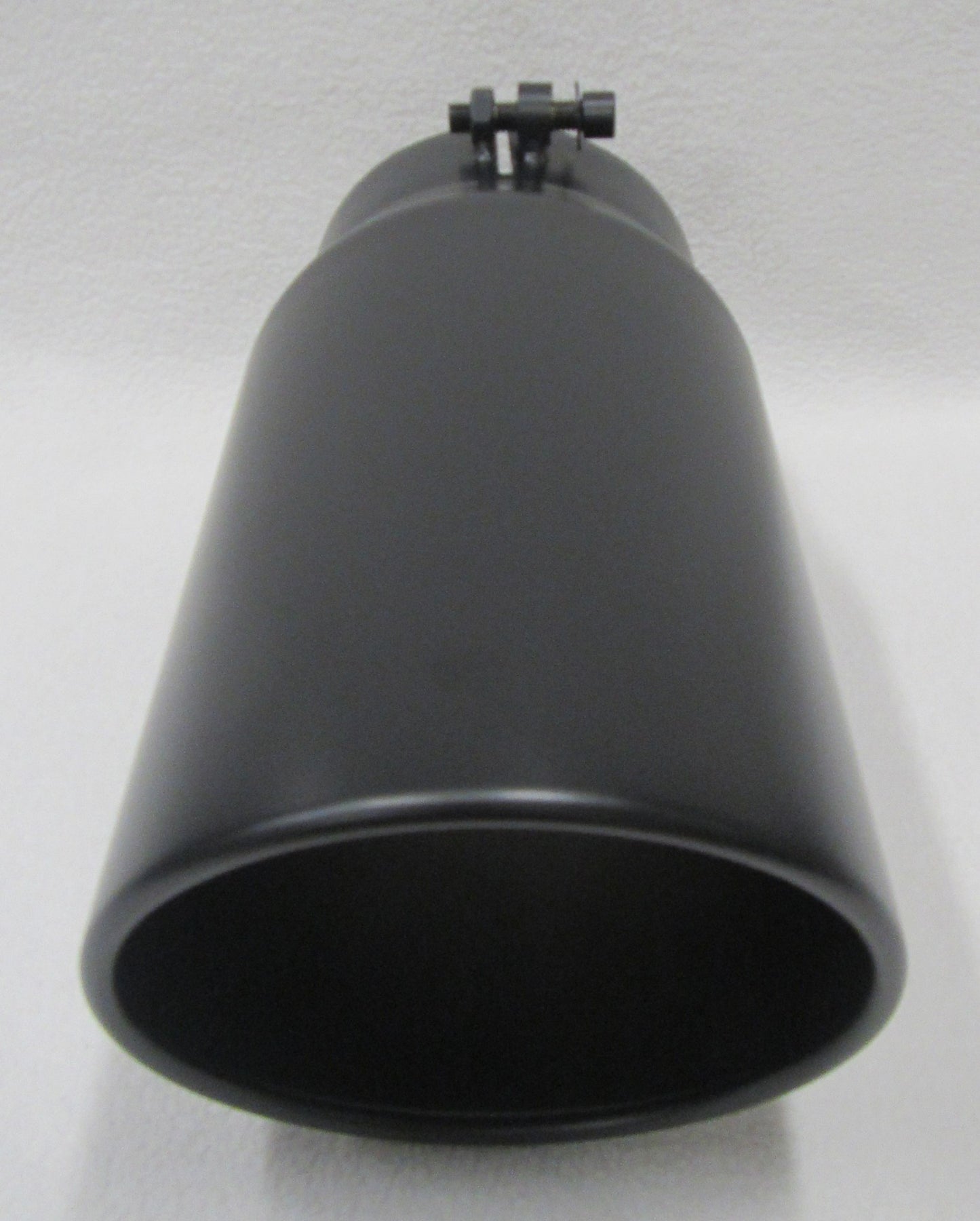 FLAT BLACK 4" INLET 6" OUTLET 12" LONG DIESEL EXHAUST TIP - DODGE CUMMINS 6.7L