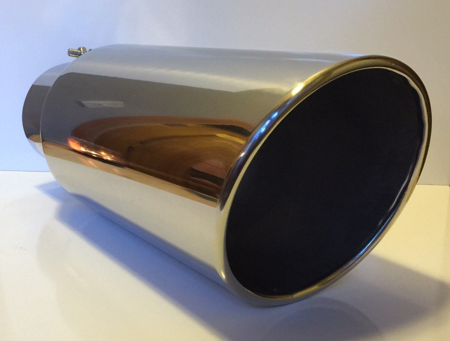 CHEVY DURAMAX 6.6L 4" IN x 7" OUT x 18" LONG POLISHED STAINLESS EXHAUST TIP