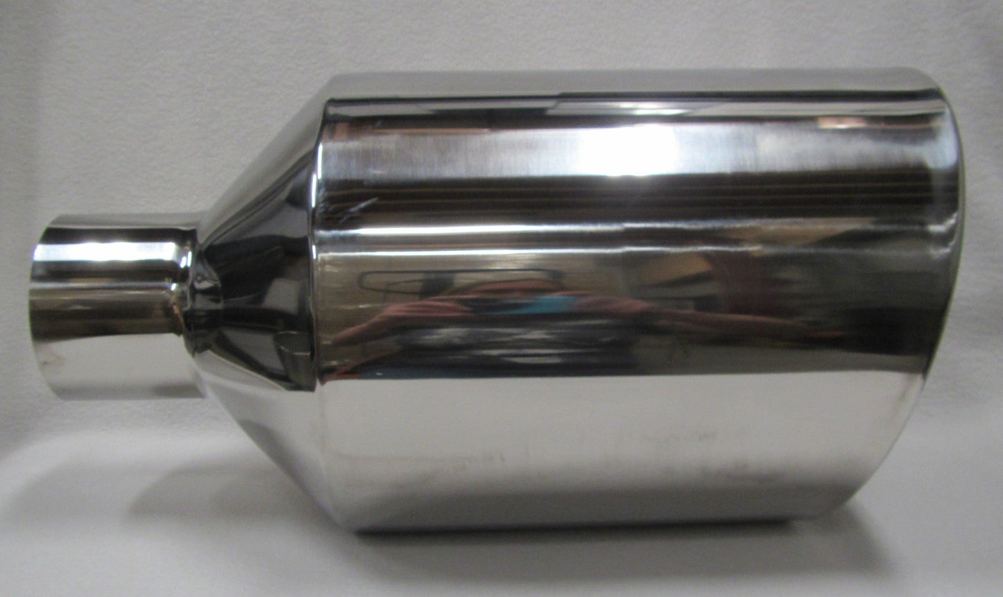 CHEVY DURAMAX 6.6L 4" IN x 10" OUT x 18" LONG POLISHED STAINLESS EXHAUST TIP