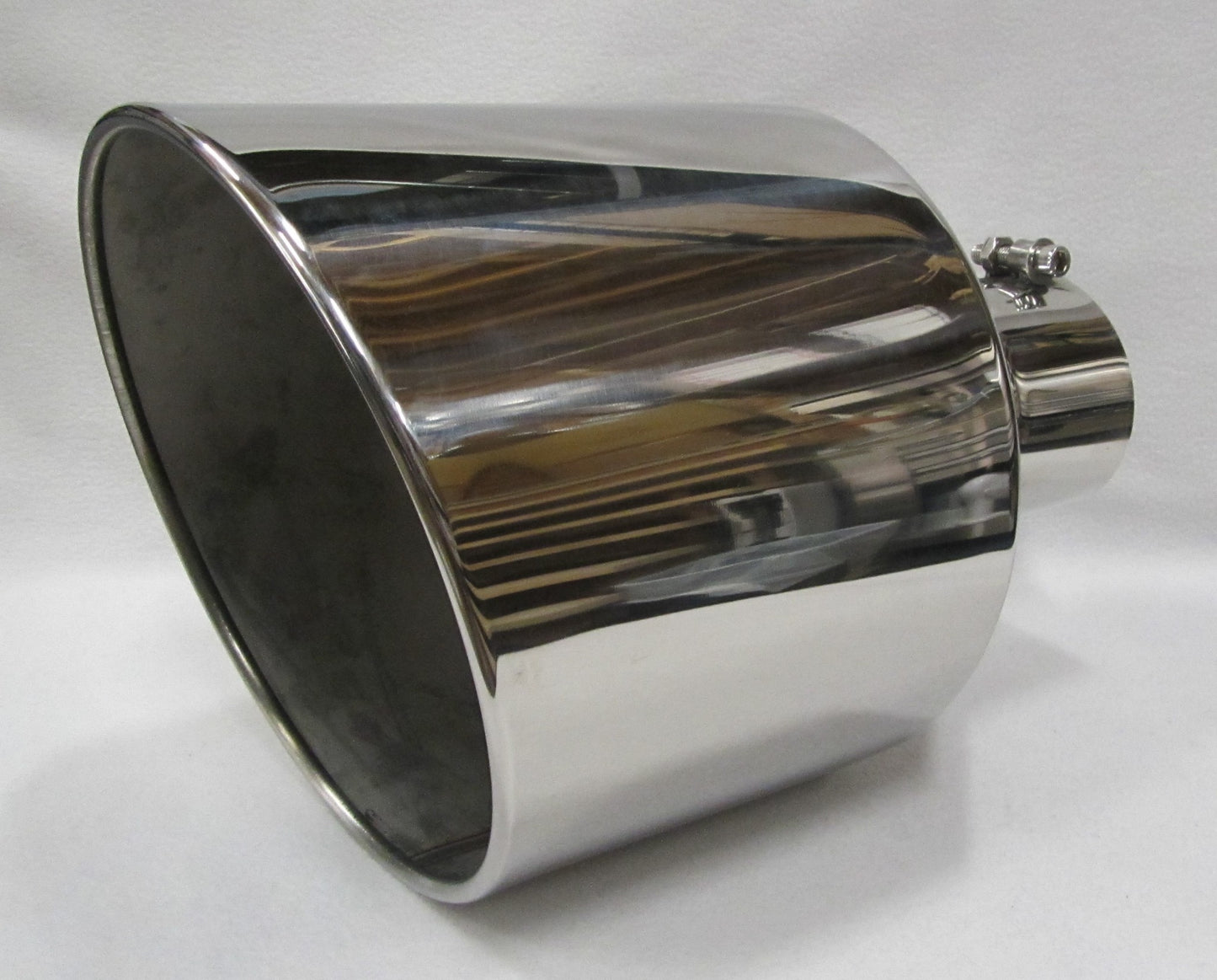 CHEVY DURAMAX 6.6L 5" IN x 10" OUT x 15" LONG POLISHED STAINLESS EXHAUST TIP